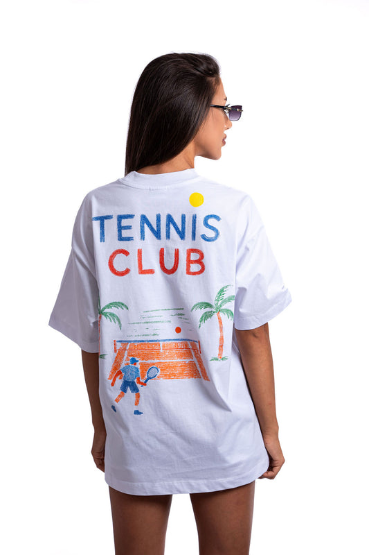 Тениска "Tennis Club" в Бяло