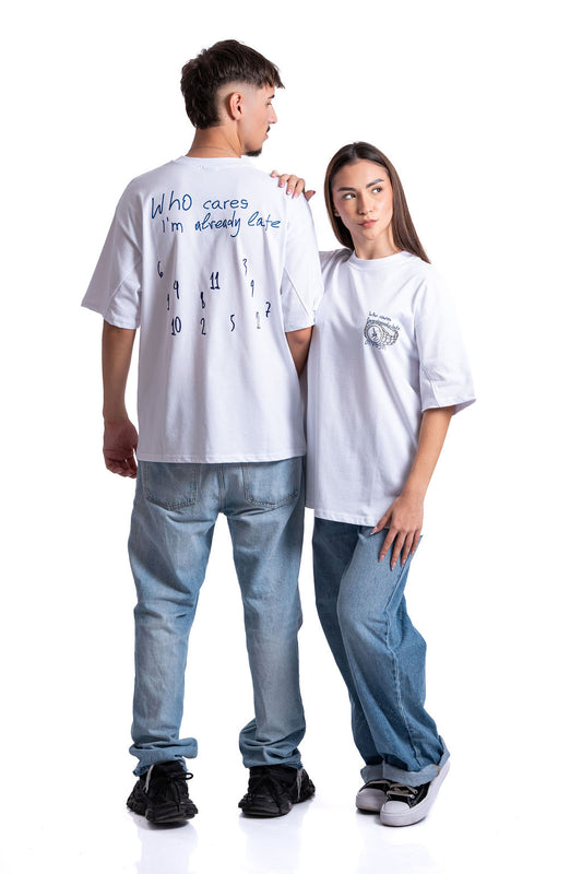 Тениска  “Who cares, I’m already late”