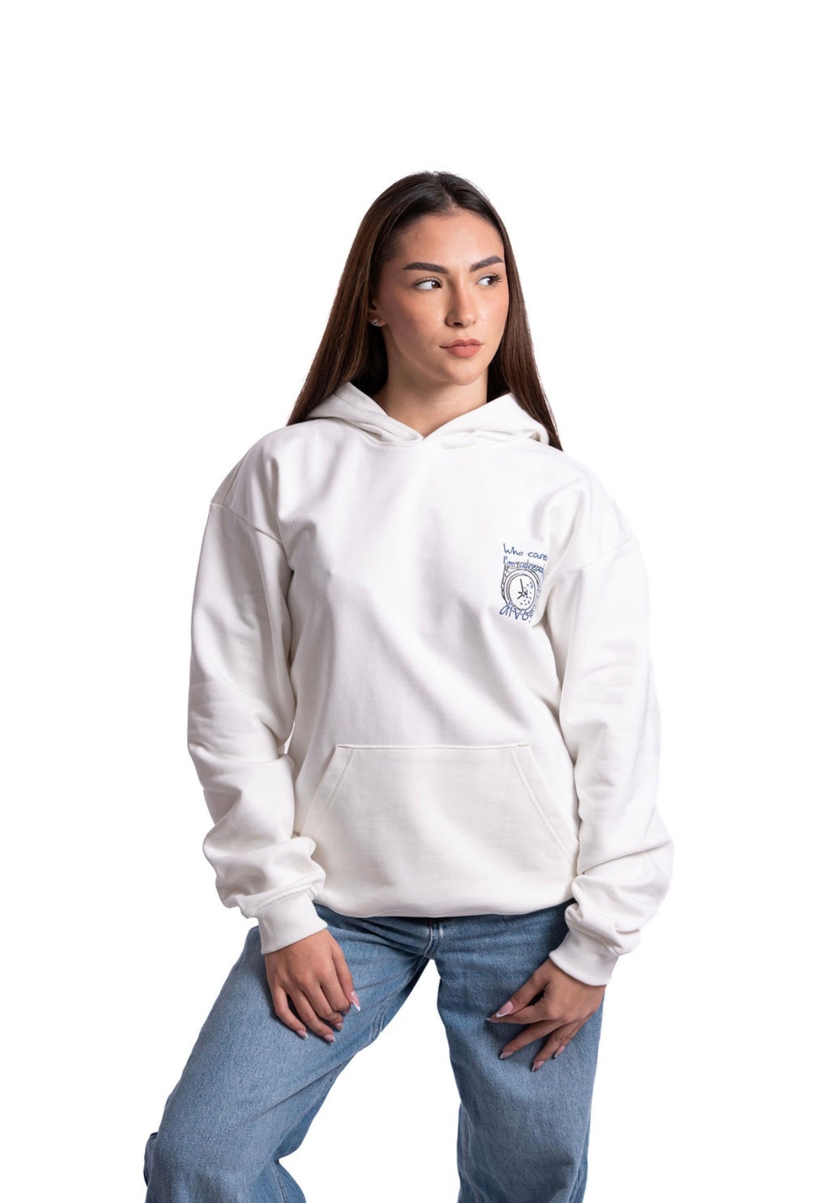 Худи "Who cares, I’m already late”