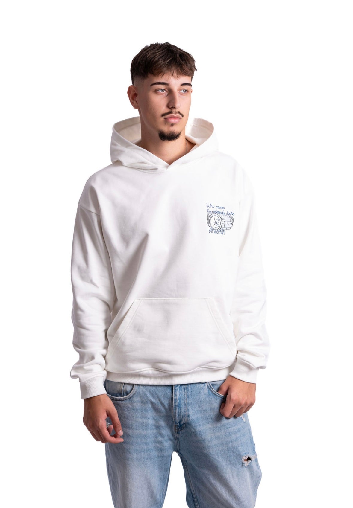 Худи "Who cares, I’m already late”