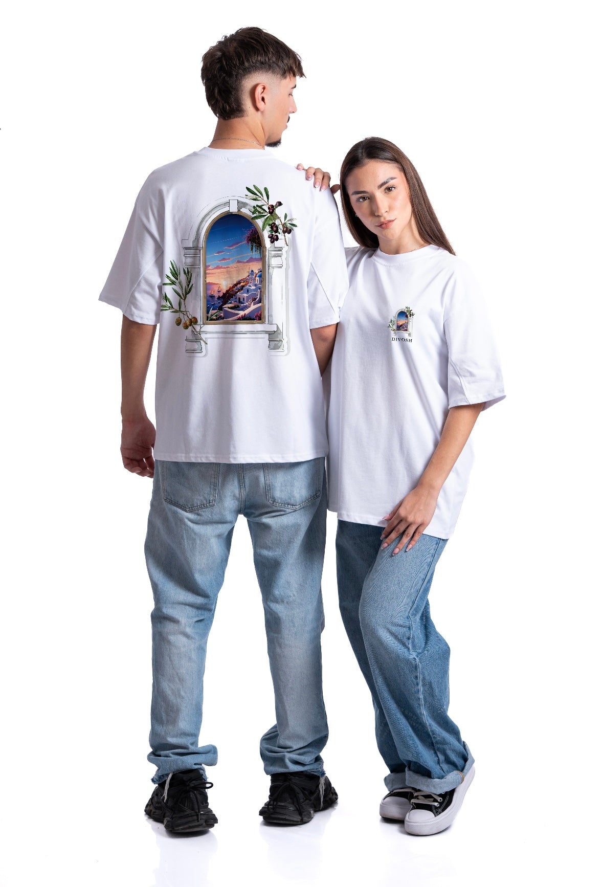 Тениска "Santorini View"