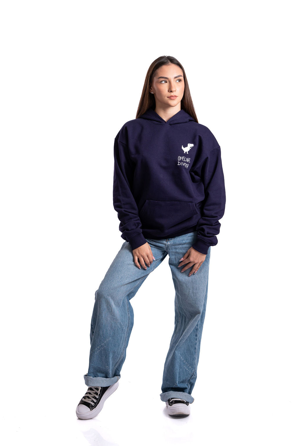 Худи "Offline is the New Luxury" ИНДИГО